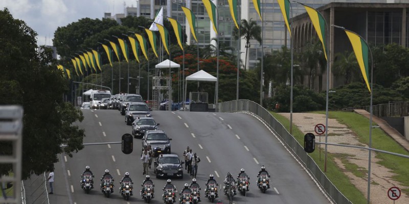 Um forte esquema de segurança foi montado para a cerimônia de posse do presidente eleito Jair Bolsonaro (Foto: Divulgação/José Cruz/Agência Brasil) 