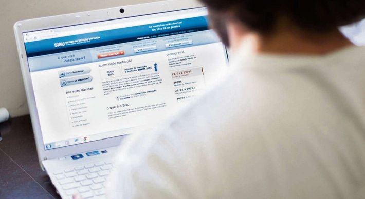 No site do programa, o participante pode escolher até duas opções de curso | Foto: Reprodução