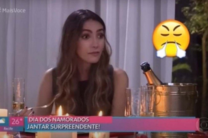 Seu então namorado foi abordado pela equipe do programa para fazer uma surpresa de Dia dos Namorados. | Foto: Reprodução