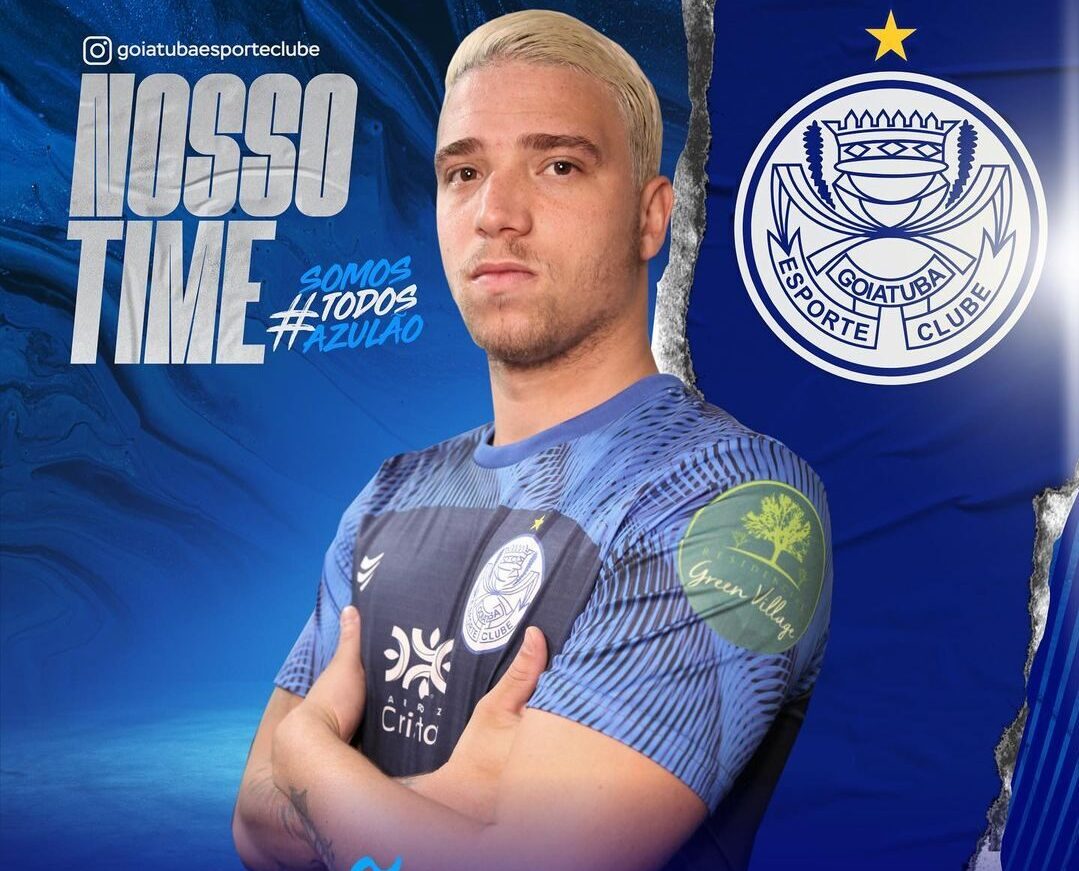 Atacante João Pedro retorna ao clube onde foi campeão da Terceira Divisão e artilheiro com média de um gol por jogo | foto: Comunicação Goiatuba