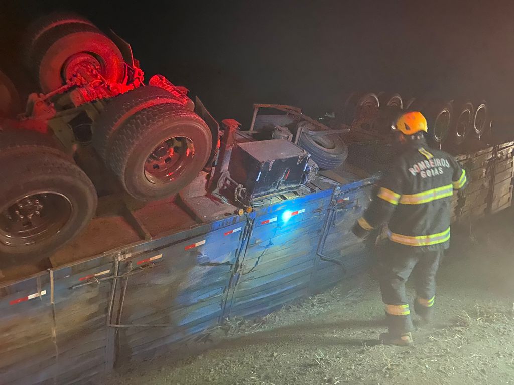 As vítimas foram encaminhadas ao Hospital Estadual da região | Foto: CBMGO