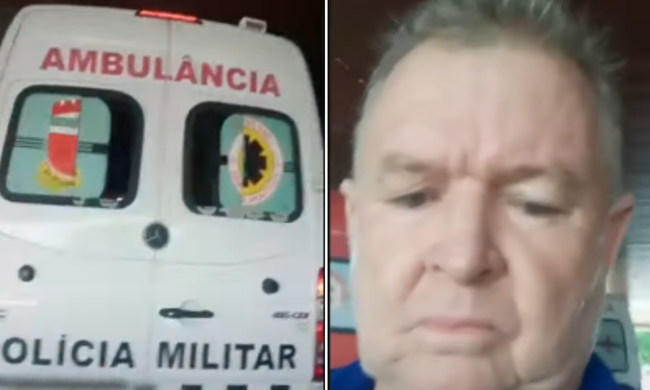 "Eu aqui com dor no peito, infartando, já corri e nem táxi tem para me prestar socorro", disse no vídeo gravado horas antes de falecer | Foto: Reprodução
