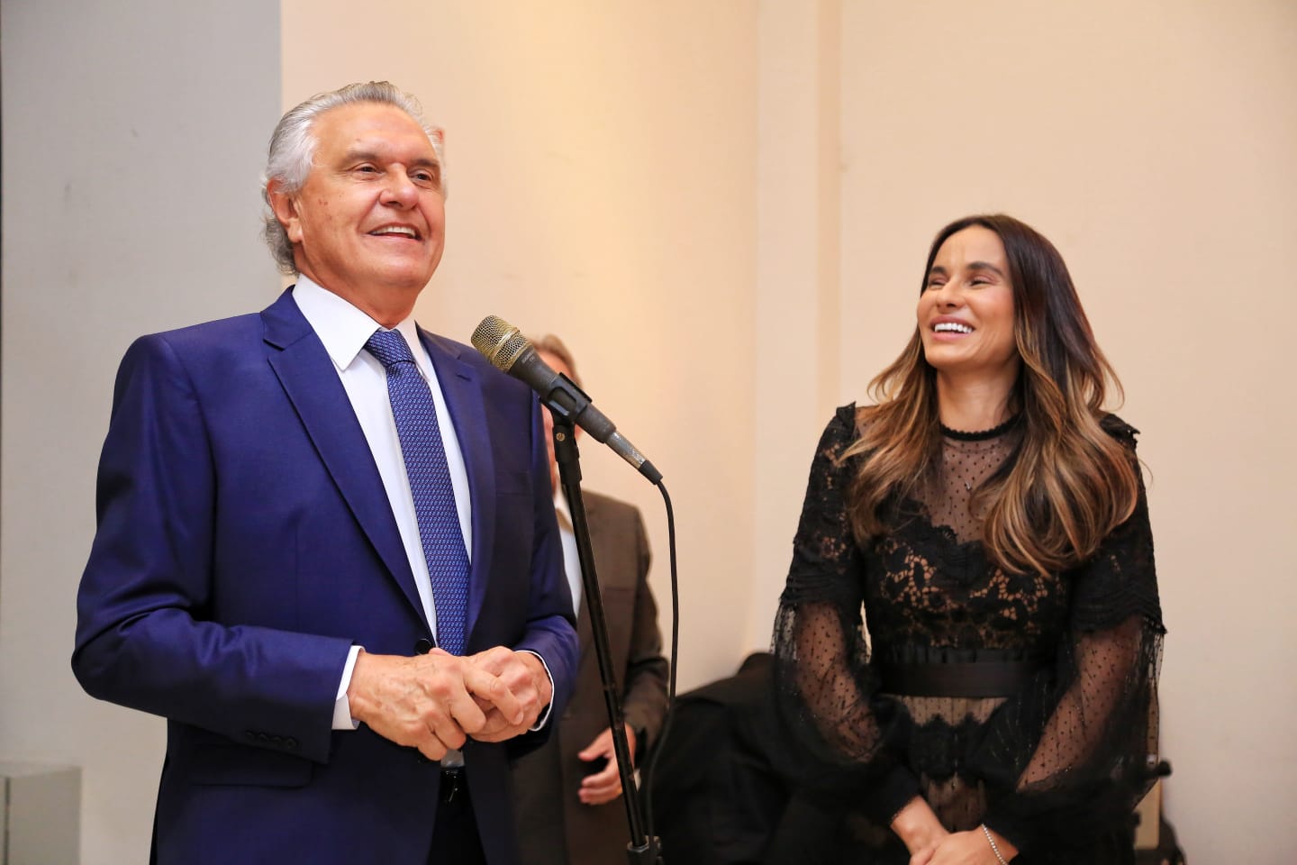 Durante evento na sede da entidade, na noite de quarta-feira (10/11), Caiado anunciou que documento para doação de terreno de 7,7 mil metros quadrados já foi enviado para avaliação técnica da Sead. | Foto: André Saddi