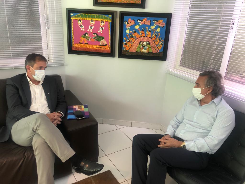 Diretor superintendente do Sebrae Goiás, Antônio Carlos Lima Neto e o diretor executivo do grupo O Hoje, José Allaesse | Foto: Reprodução