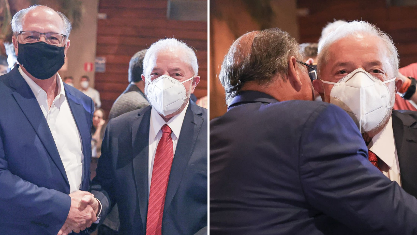Ex-presidente e ex-governador participaram de evento público juntos. A reunião contou com a presença de líderes partidários entre os cerca de 500 convidados. | Foto: Reprodução