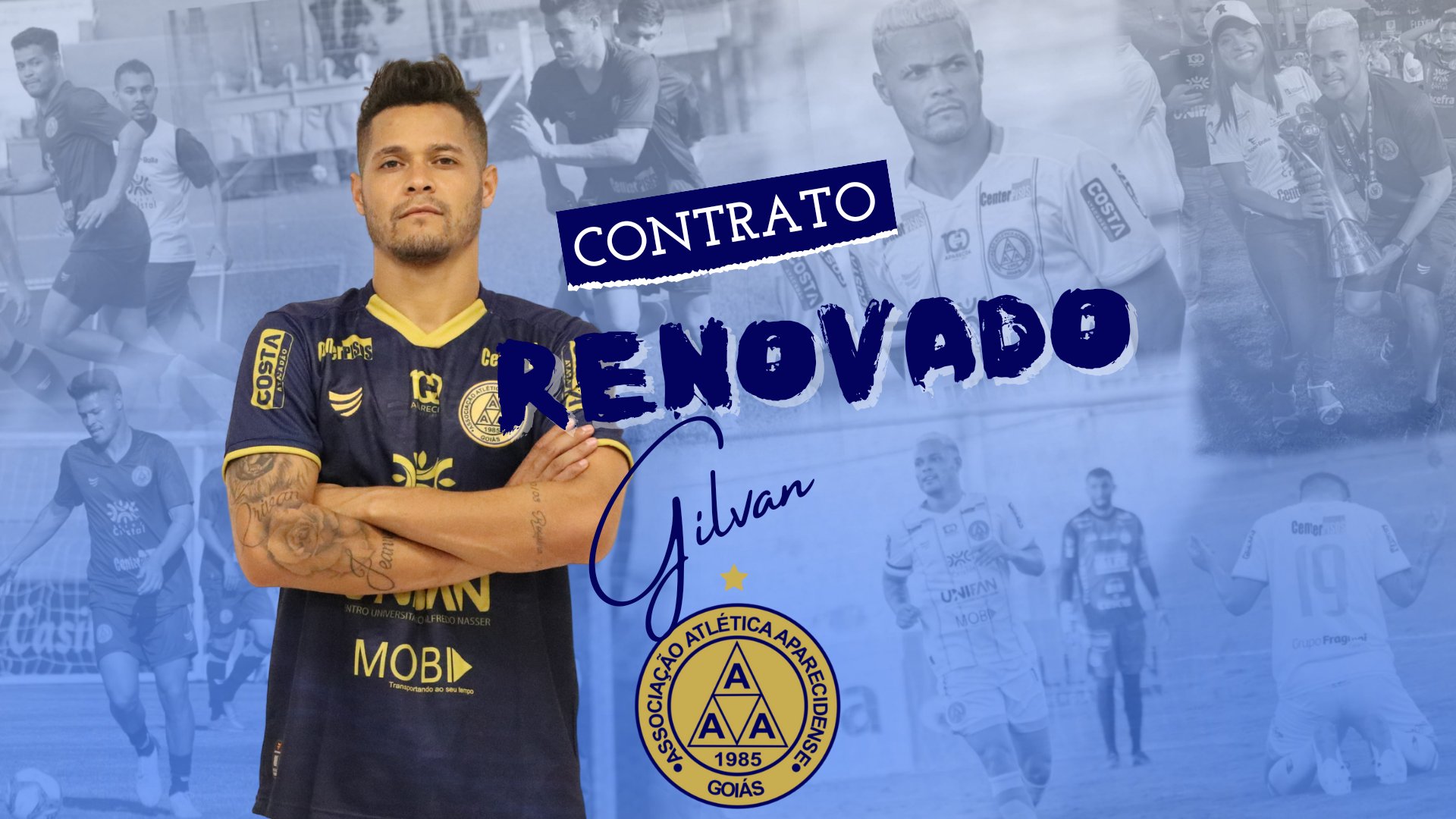 Atacante fez um gol na Série D e na vitória sobre a Caldense que garantiu a ida para as quartas-de-final | foto: Divulgação Aparecidense