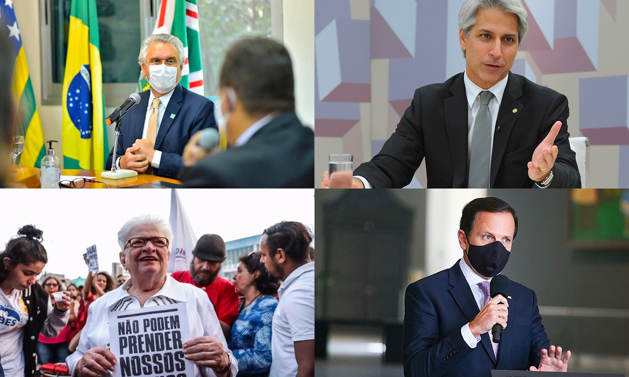A reportagem selecionou o nome de 10 políticos do cenário nacional que de alguma forma conseguiram se manter em evidência positiva nos últimos 12 meses. | Fotos: Reprodução