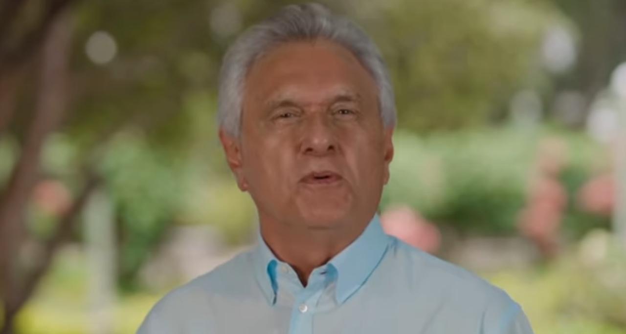 Governador Ronaldo Caiado em pronunciamento | Foto: Reprodução