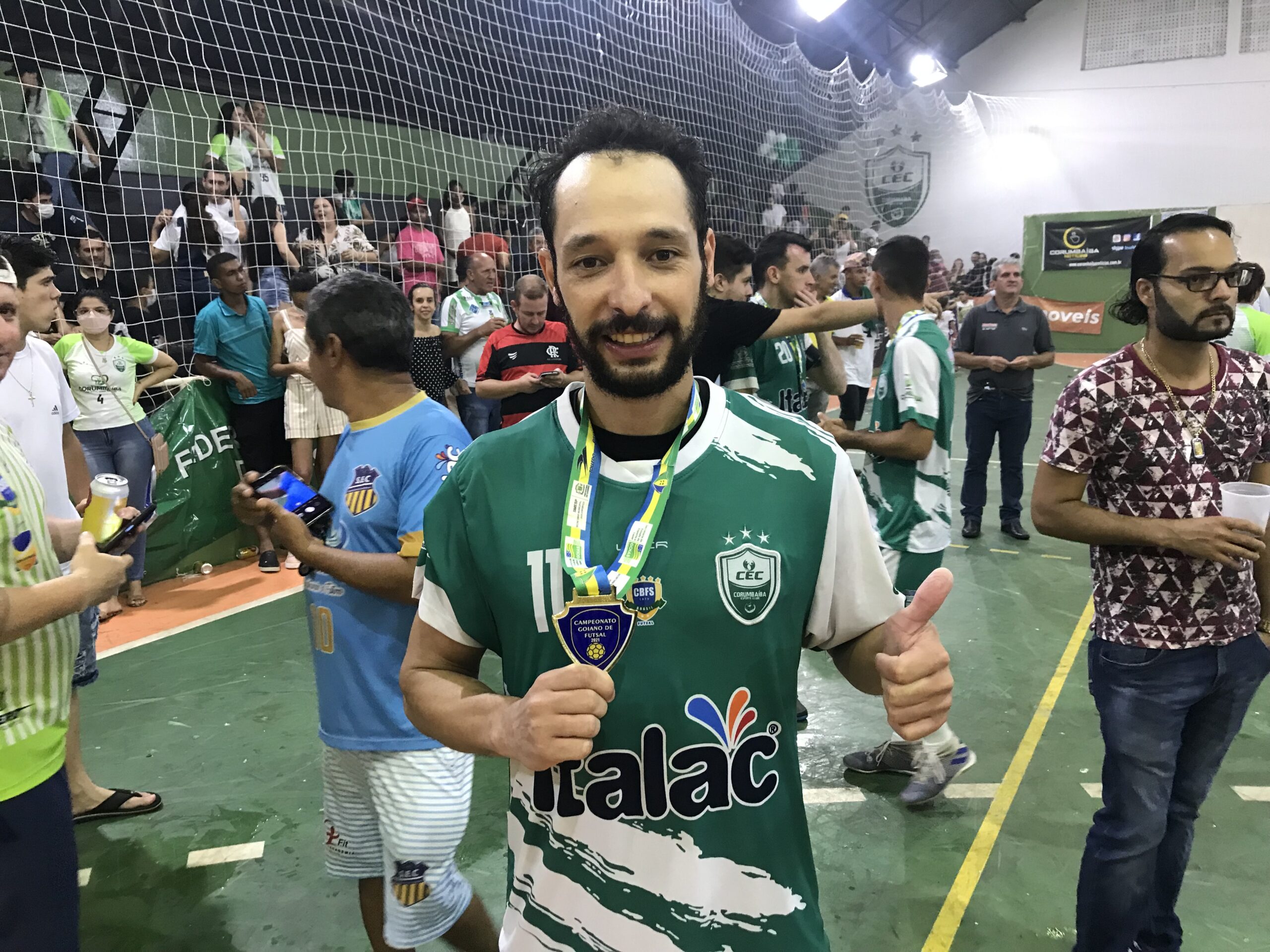 Pivô foi importante na equipe nas disputas da Taça Brasil e na reta final do Goiano de futsal | foto: Victor Pimenta / Jornal O Hoje