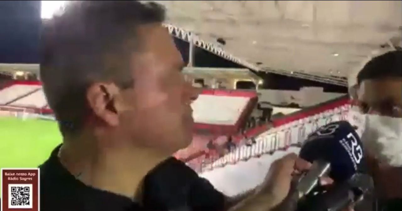 Entrevista aconteceu depois da vitória do Dragão contra o Flamengo, por 2 a 0 | Foto: reprodução