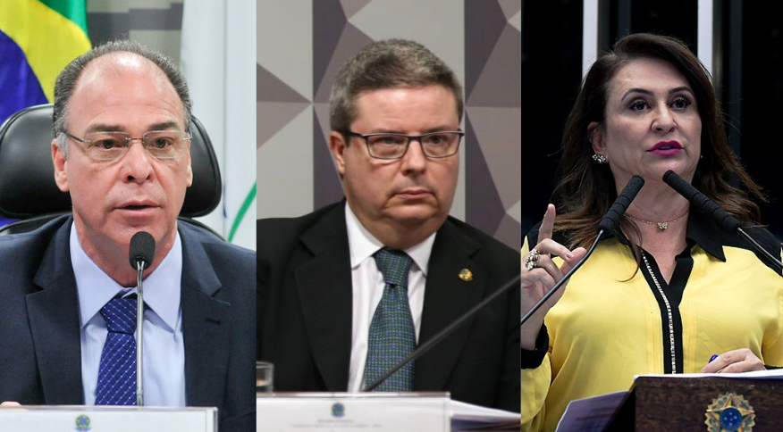 Três candidatos, Kátia Abreu (PP-TO), Antonio Anastasia (PSD-MG) e Fernando Bezerra (MDB-PE), seguem no páreo pelo posto | Foto: reprodução