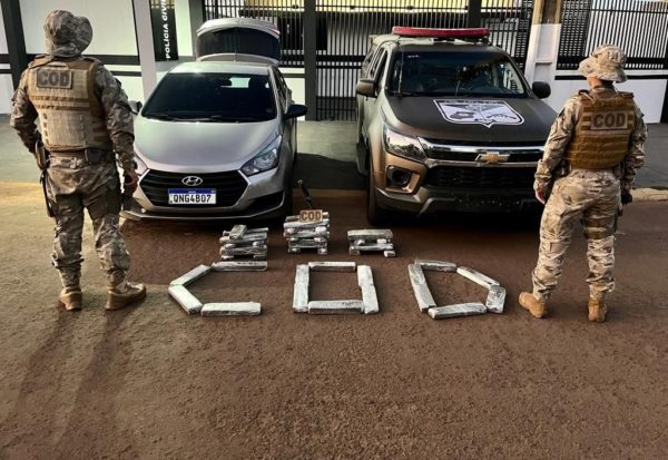 Apreensão foi feita pela Polícia Militar em Chapadão do Céu, região sudoeste do estado, e trouxe prejuízo estimado de R$ 240 mil ao crime organizado. | Foto: Divulgação
