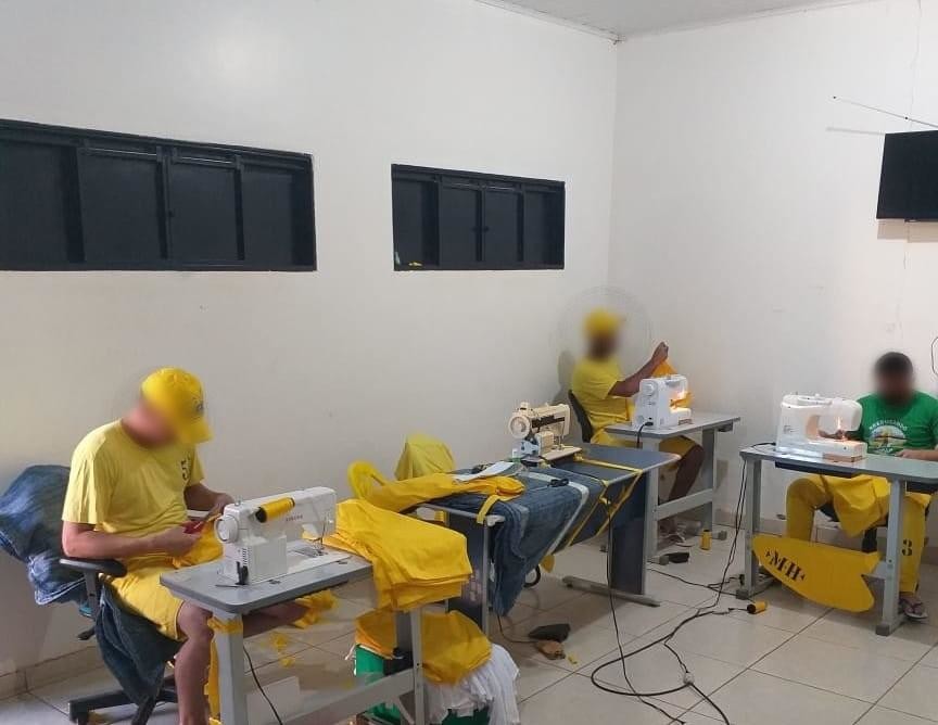 O artesanato é a principal atividade desempenhada pela população carcerária.  Foto; Reprodução