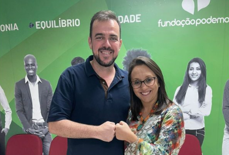 Prefeito de Aparecida de Goiânia foi elogiado pela presidente nacional do partido, Renata Abreu | Foto: Reprodução