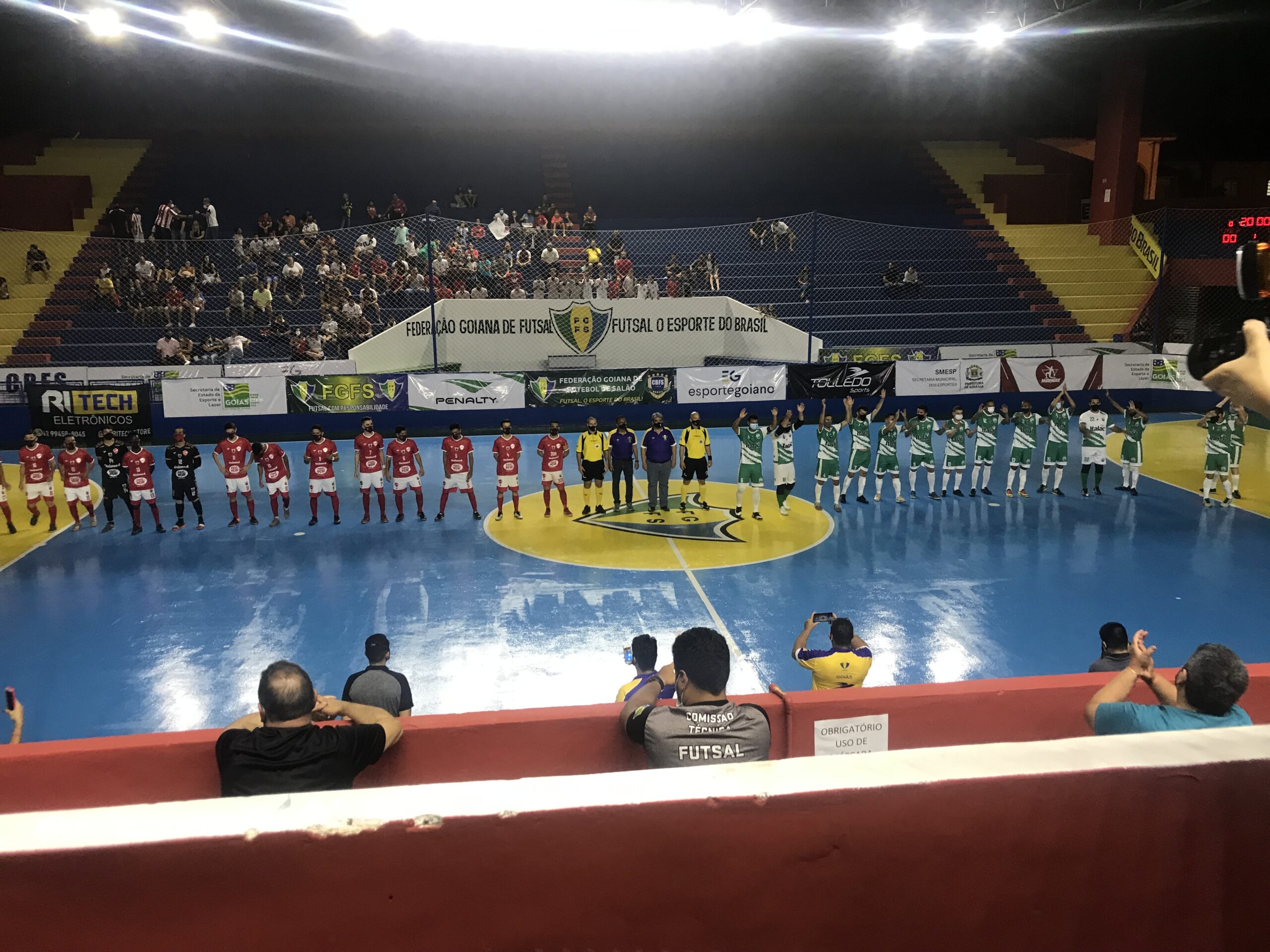 Equipes voltam a se enfrentar em mais uma final em 2021; o primeiro jogo foi vencido pelo Corumbaíba | foto: Victor Pimenta / Jornal O Hoje