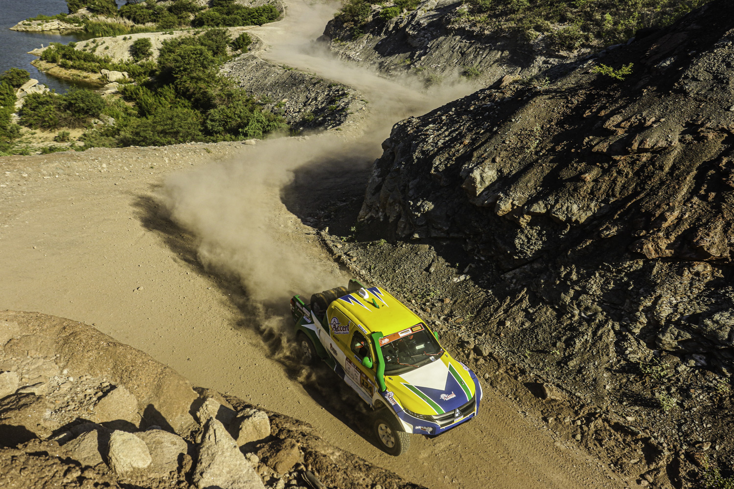 Dupla da Accert Competições finalizaram as especiais de 242 quilômetros do dia, entre Tunuyan e Alvear, e somam 18h48min09seg | Foto: Sanderson Pereira