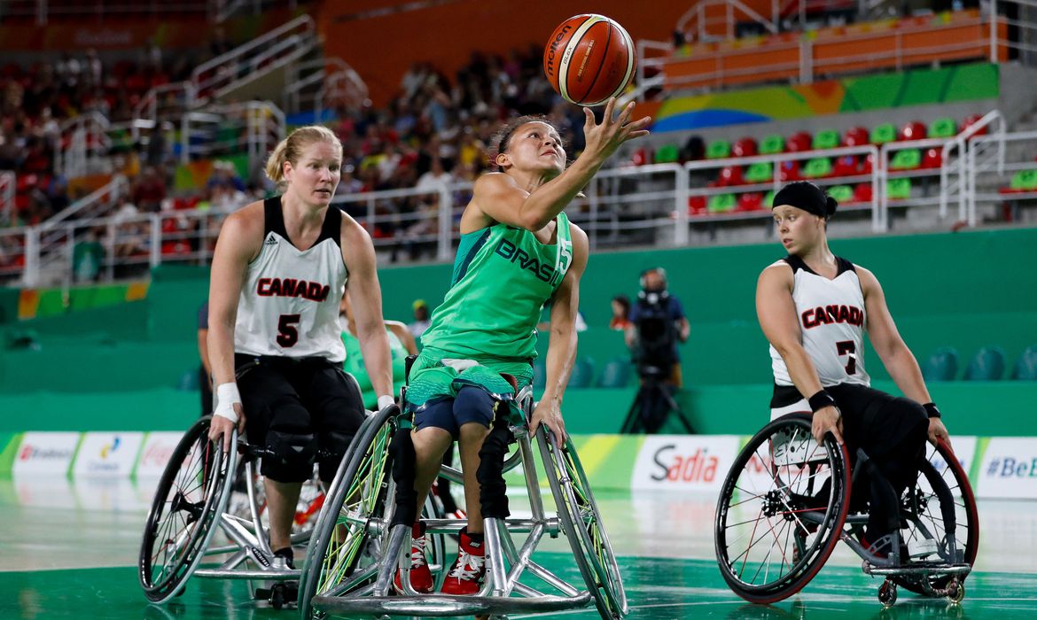 12/09/2016 - Brasil , Rio de Janeiro, Arena Olímpica do Rio - Jogos Paralímpicos Rio 2016 - Brasil x Canadá, no basquete em cadeira de rodas.
© Washington Alves/MPIX/CPB