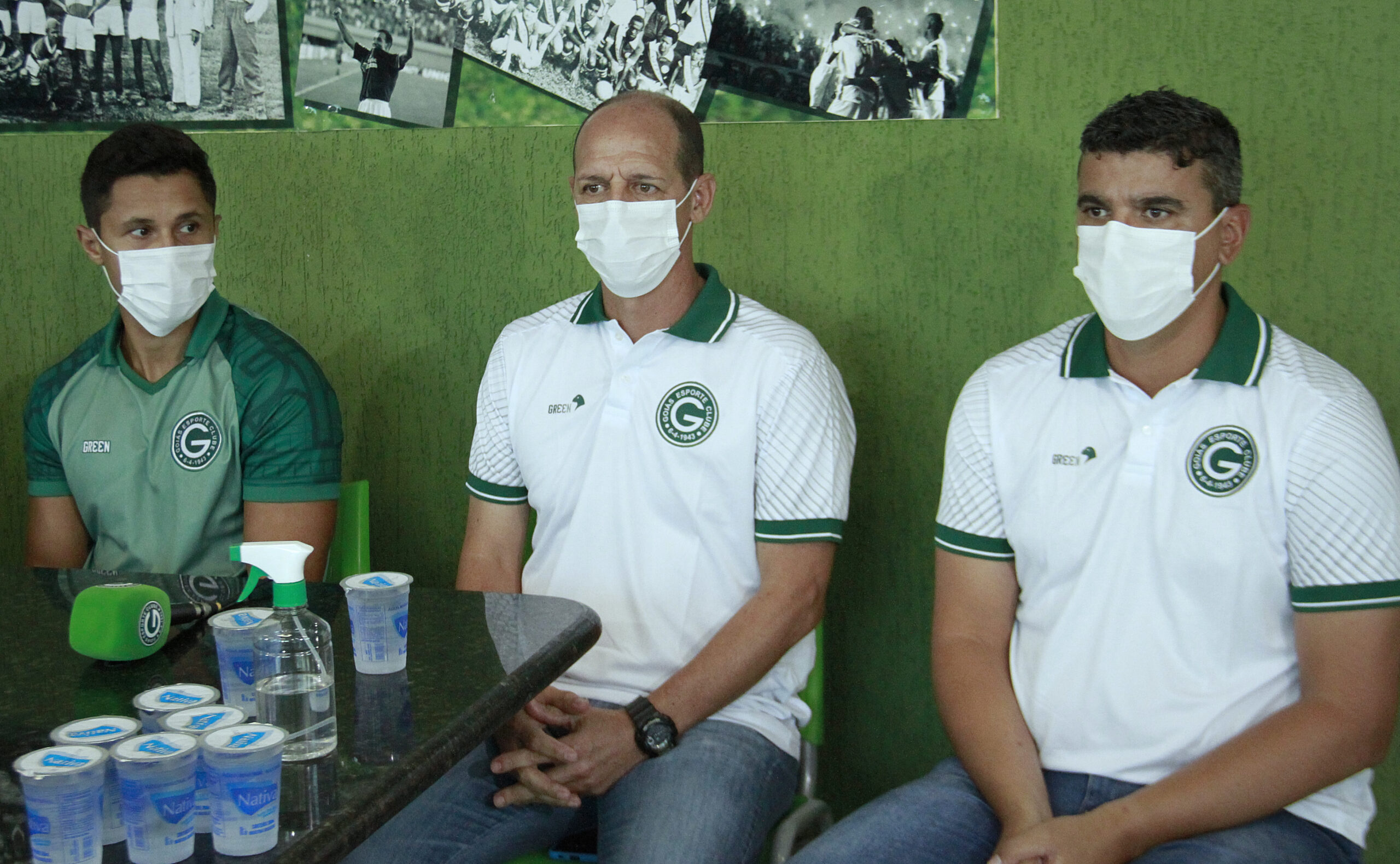 Dudu Pinheiro (esq), será o diretor, Célio o treinador do Sub-20 (centro) e Mário Henrique do Sub-17 (dir) | foto: Rosiron Rodrigues / Goiás EC