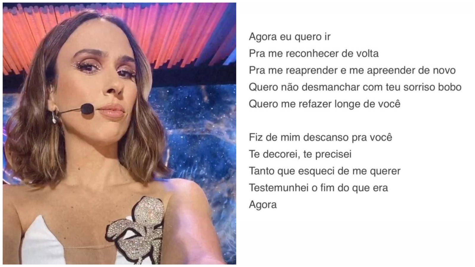 Atriz postou no Instagram seu novo corte de cabelo seguido de uma música da dupla Anavitória | Foto: reprodução