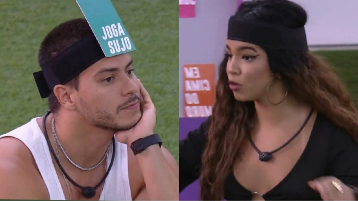 Dinâmica rendeu bate-boca e nove plaquinhas para o emparedado Arthur Aguiar | Foto: reprodução