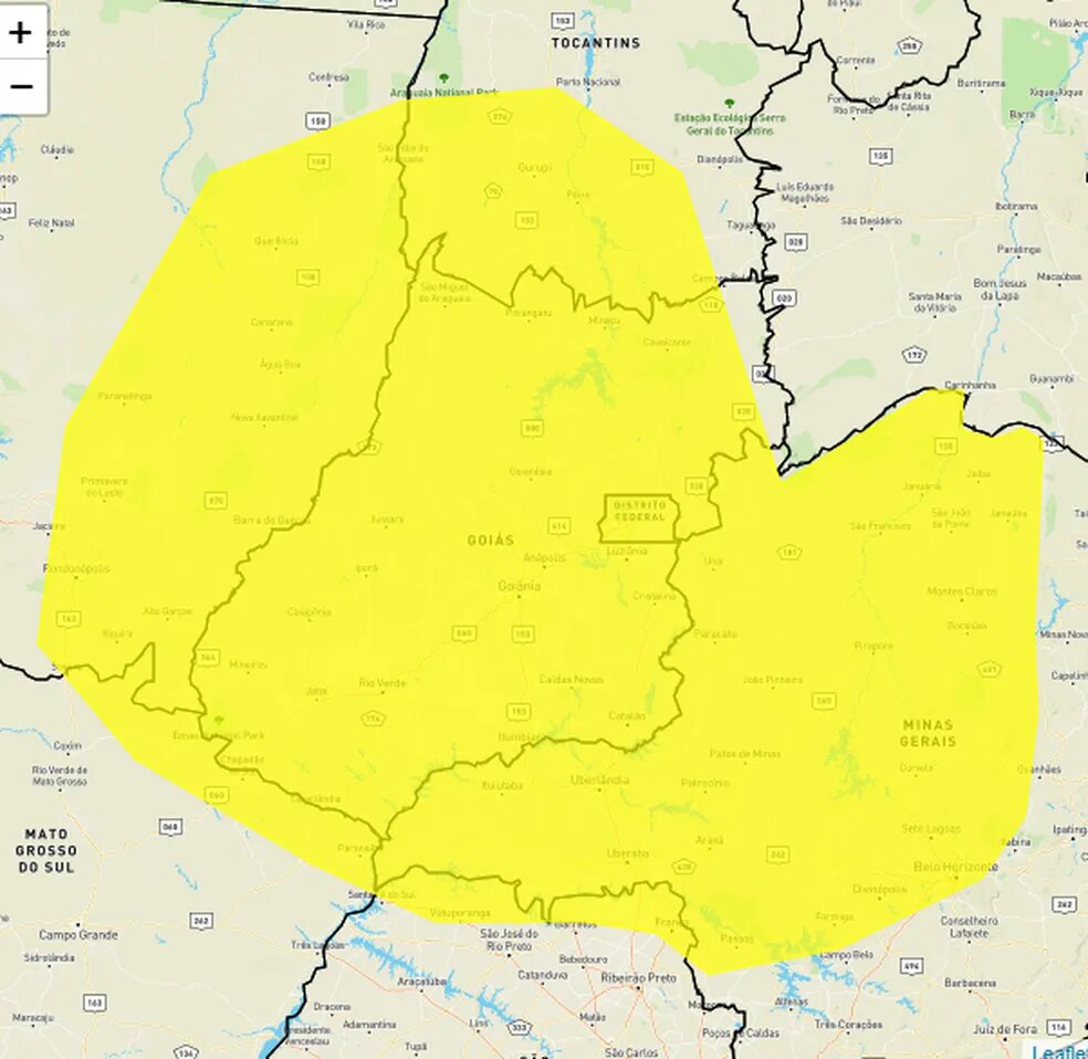 areas em alerta de onda de calor