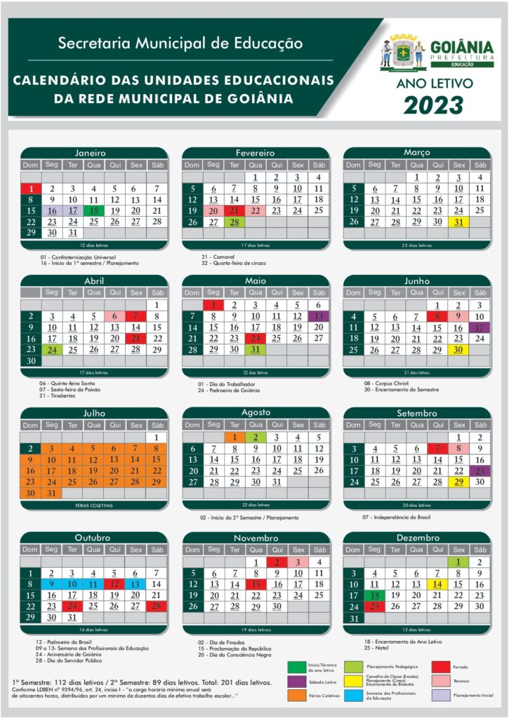 Educação divulga Calendário de 2023 para Rede Municipal de Ensino