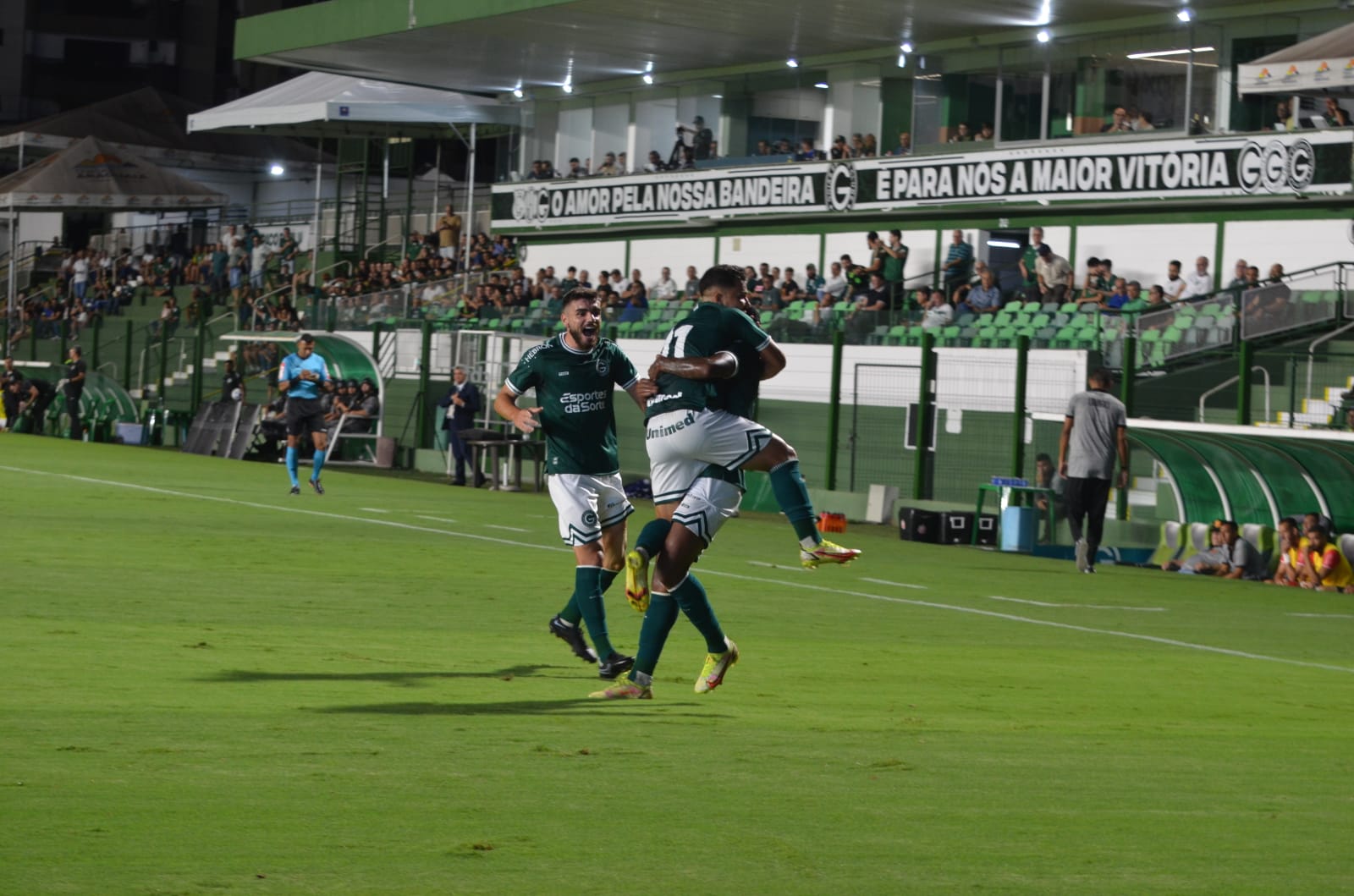 No Estádio Hailé Pinheiro, o Esmeraldino não teve dificuldade e venceu o União Rondonópolis por 3 a 0 | Foto: Afonso Cardoso