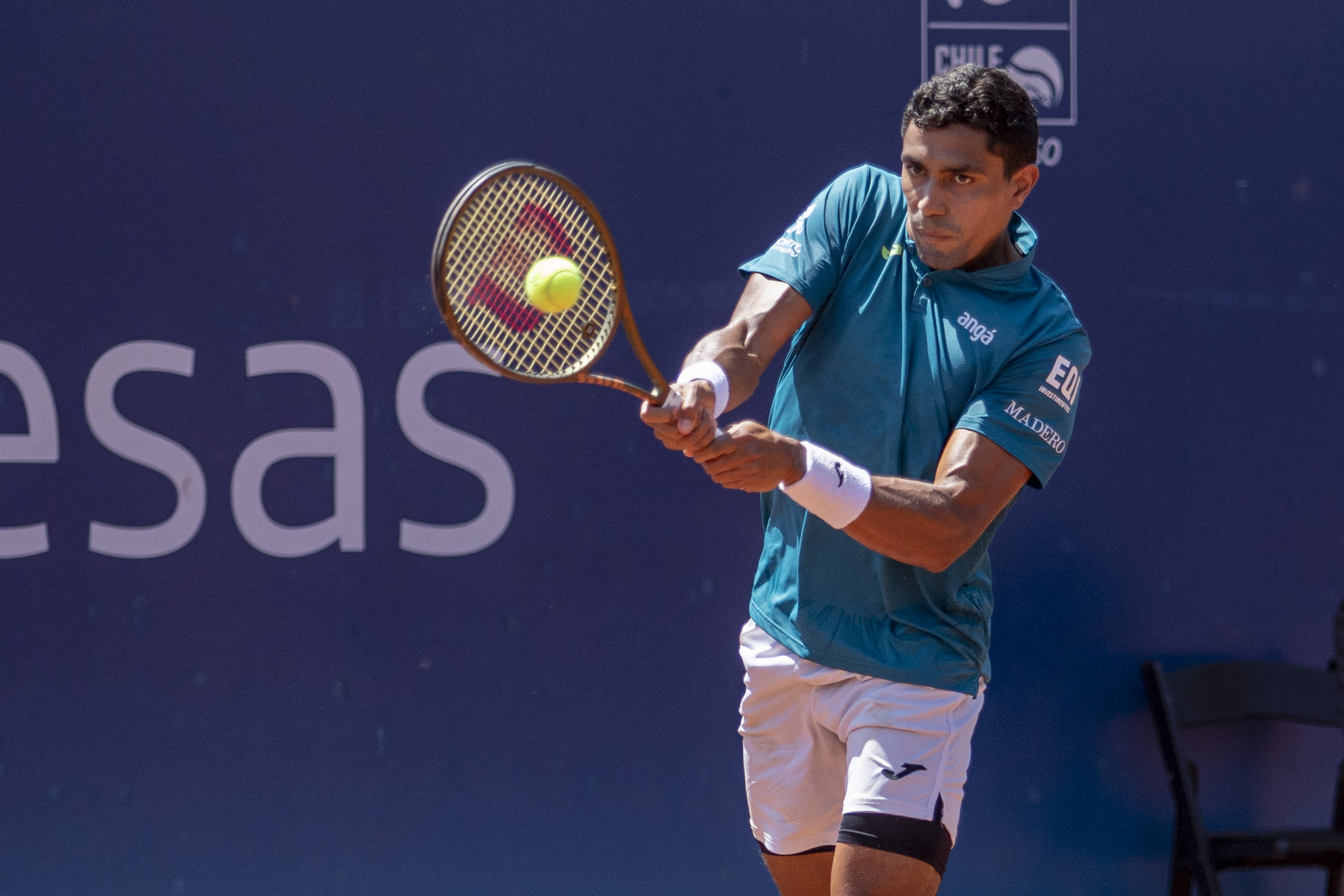 Thiago Monteiro bate Cecchinato em Santiago e volta à uma quarta de final após 11 meses (Foto: Chile Open/Binder)