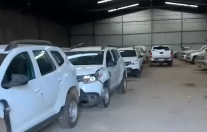 Na ocasião, 19 veículos foram furtados | Foto: Divulgação/Redes Sociais