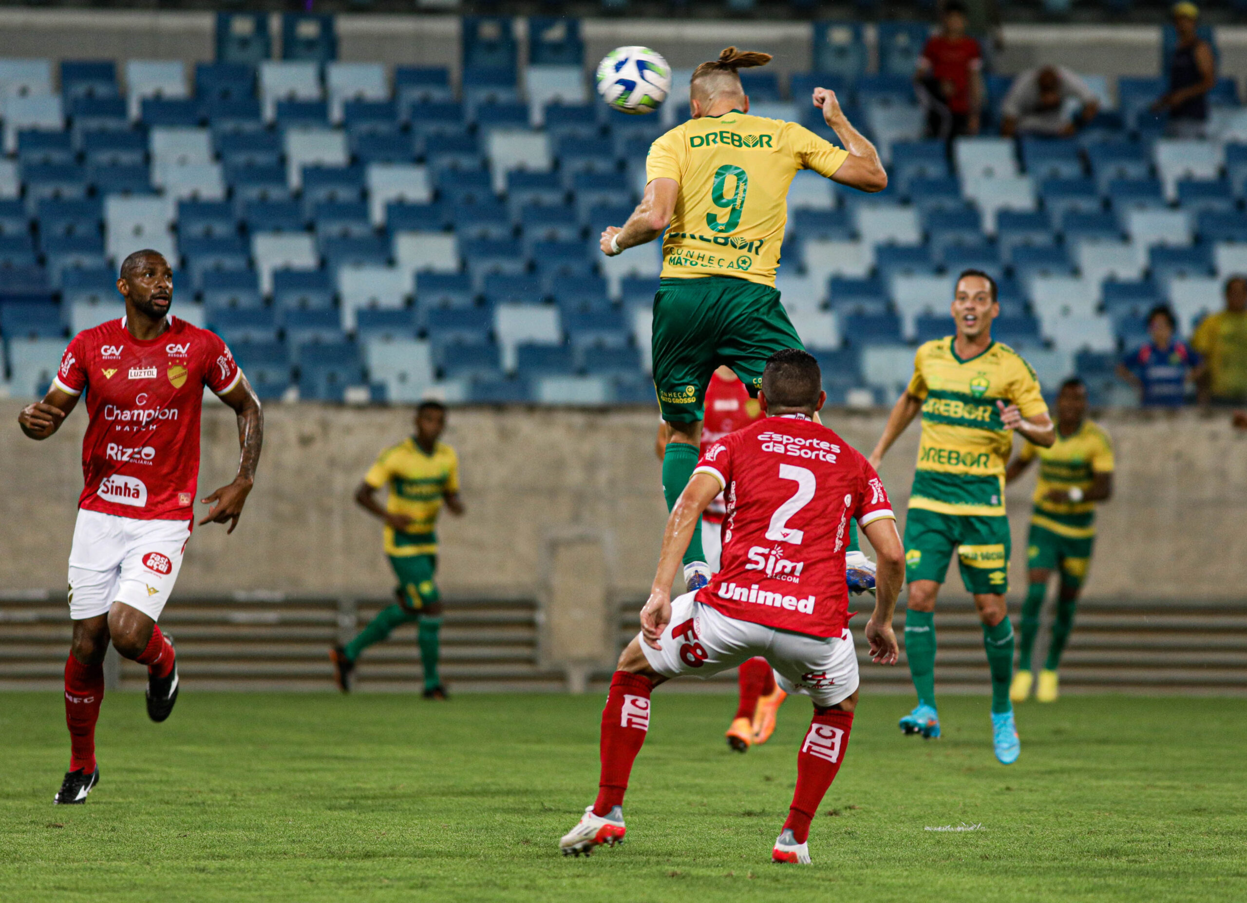 Na Arena Pantanal, o Vila Nova empatou com o Cuiabá por 1 a 1 e foi eliminado da Copa Verde | Foto: Cuiabá EC