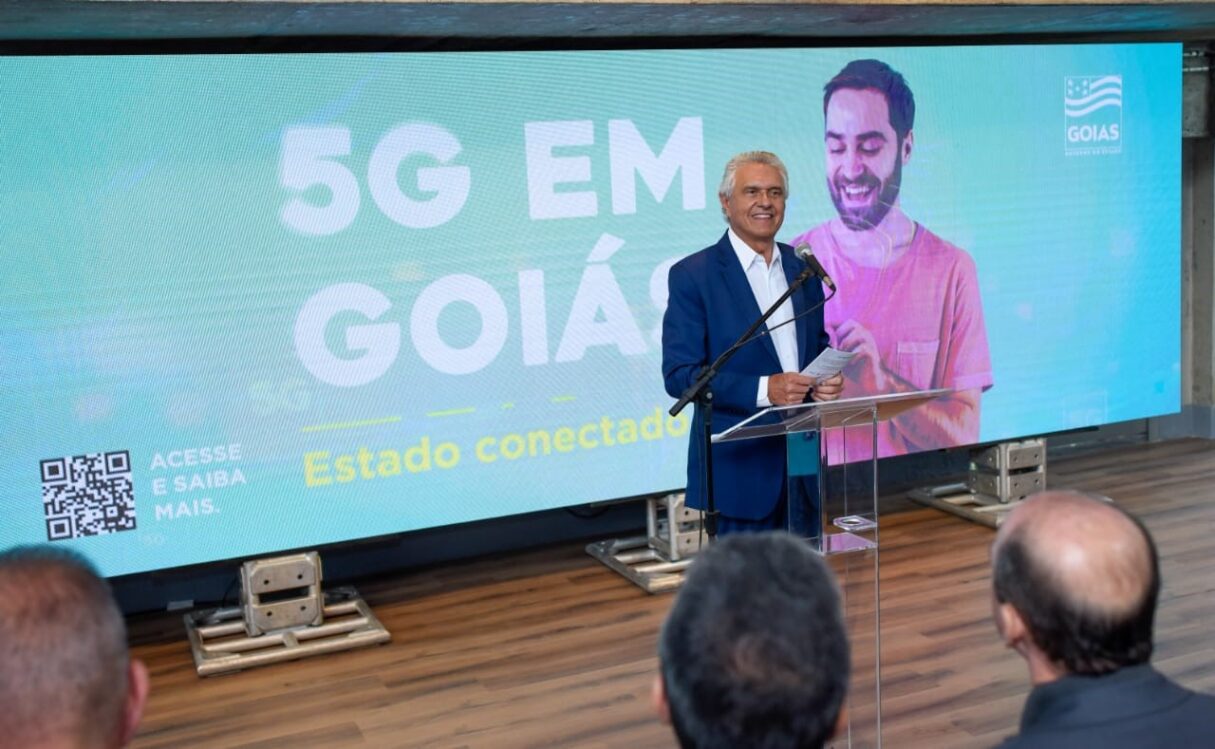 Ronaldo Caiado apresenta legislação de expansão do 5G em Goiás | Foto: Lucas Diener