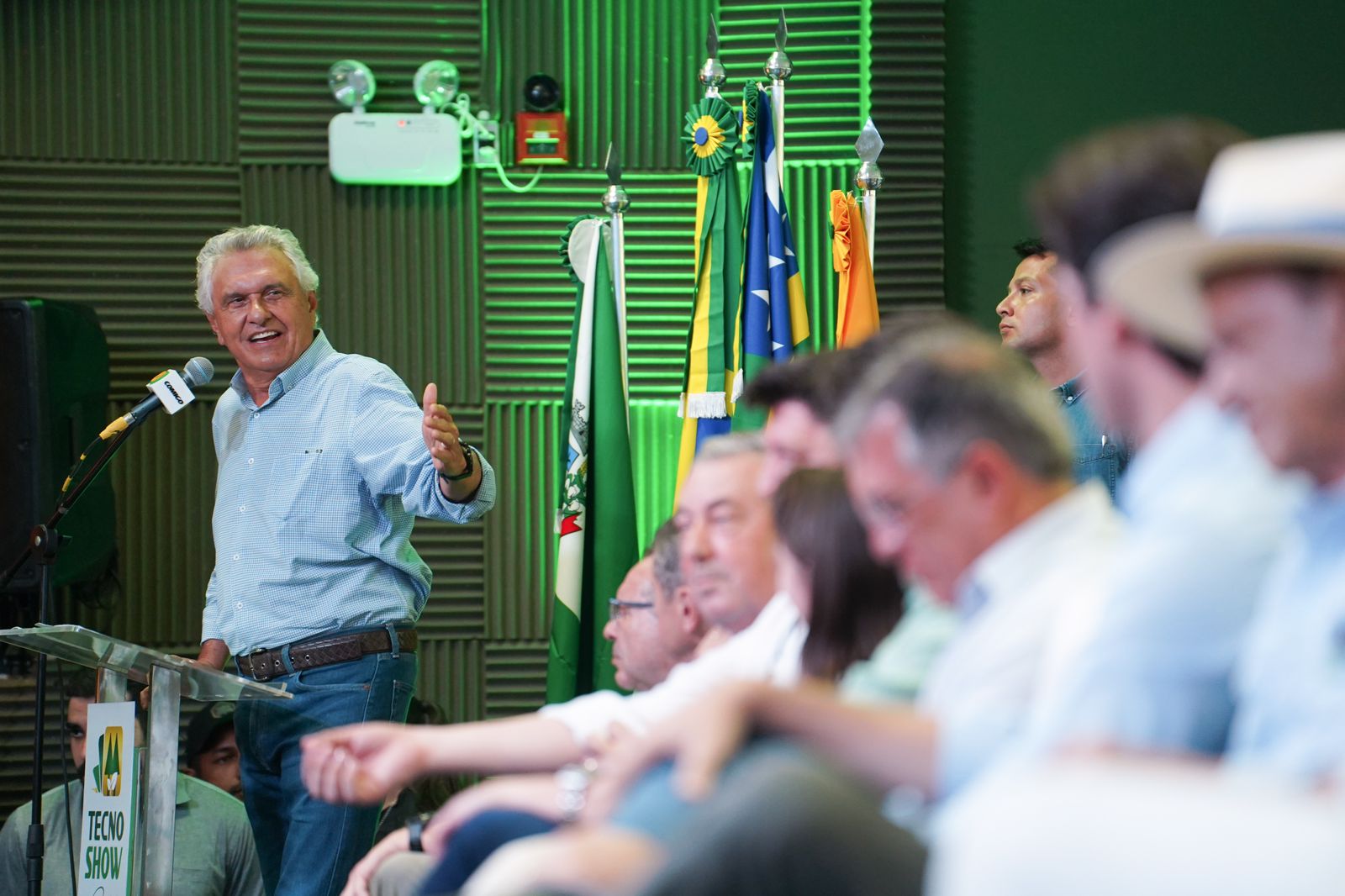 Caiado pediu voto de confiança para implementar políticas de infraestrutura necessárias ao agronegócio. | Foto: Júnior Guimarães