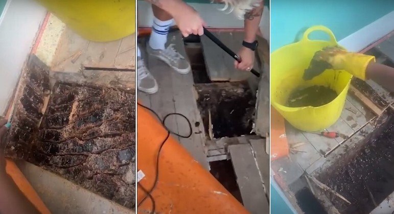 Kate e Andrew Dempsey contam que a parede cheirava doce e chegava a ser "comestível” | Foto: Reprodução/ Vídeo