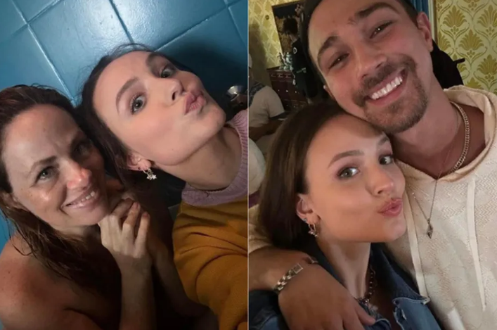 Larissa Manoela nos bastidores de "Tá Escrito" | Foto: Reprodução/Instagram