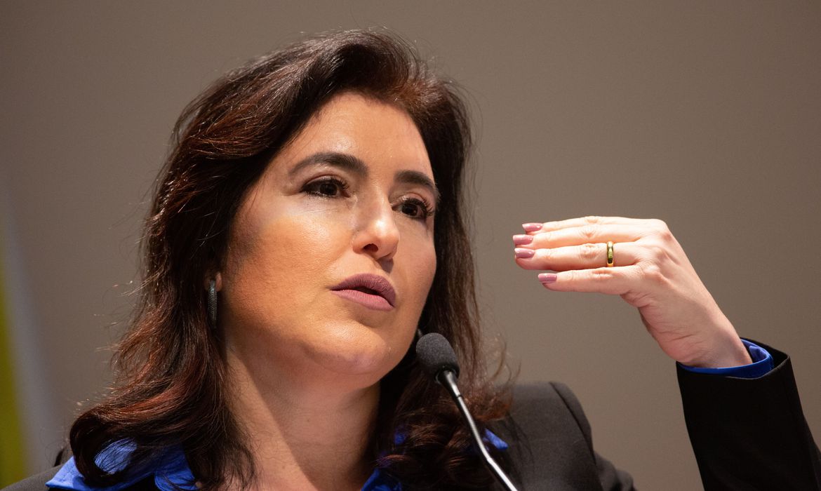 Brasília (DF) 19/04/2023 O presidente Luiz Inácio Lula da Silva acompanhado da primeira-dama Janja Lula da Silva e de vários ministros, participa da cerimônia de posse do Conselho de Participação Social e do lançamento do processo de elaboração do Plano Plurianual Participativo (PPA Participativo) Foto: Fabio Rodrigues-Pozzebom/ Agência Brasil