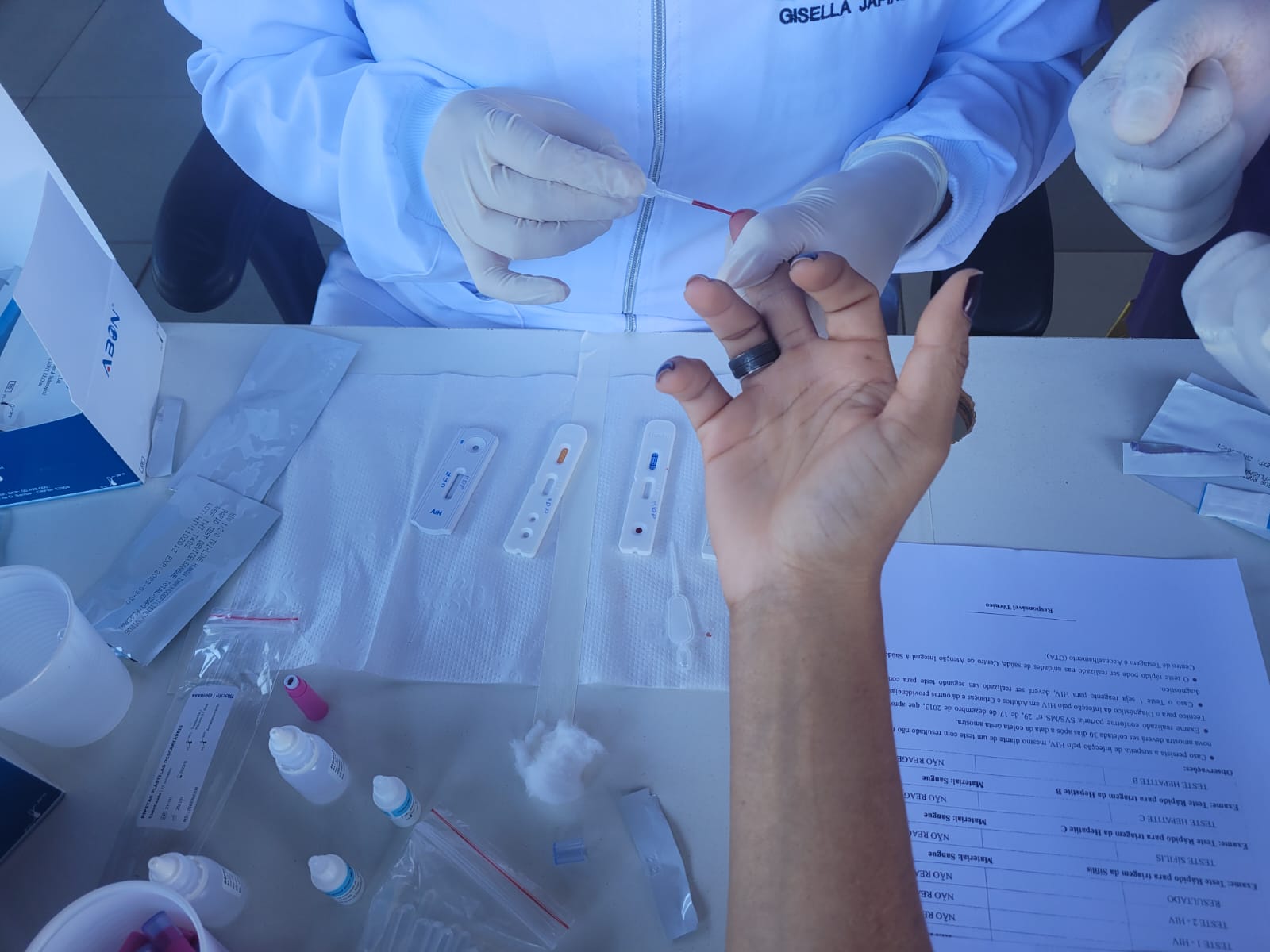 A Coordenação de Infecções Sexualmente Transmissíveis (ISTs)/Aids e Hepatites Virais da SES-GO realiza ações rotineiras de testagens | Foto: Arquivo/SES-GO