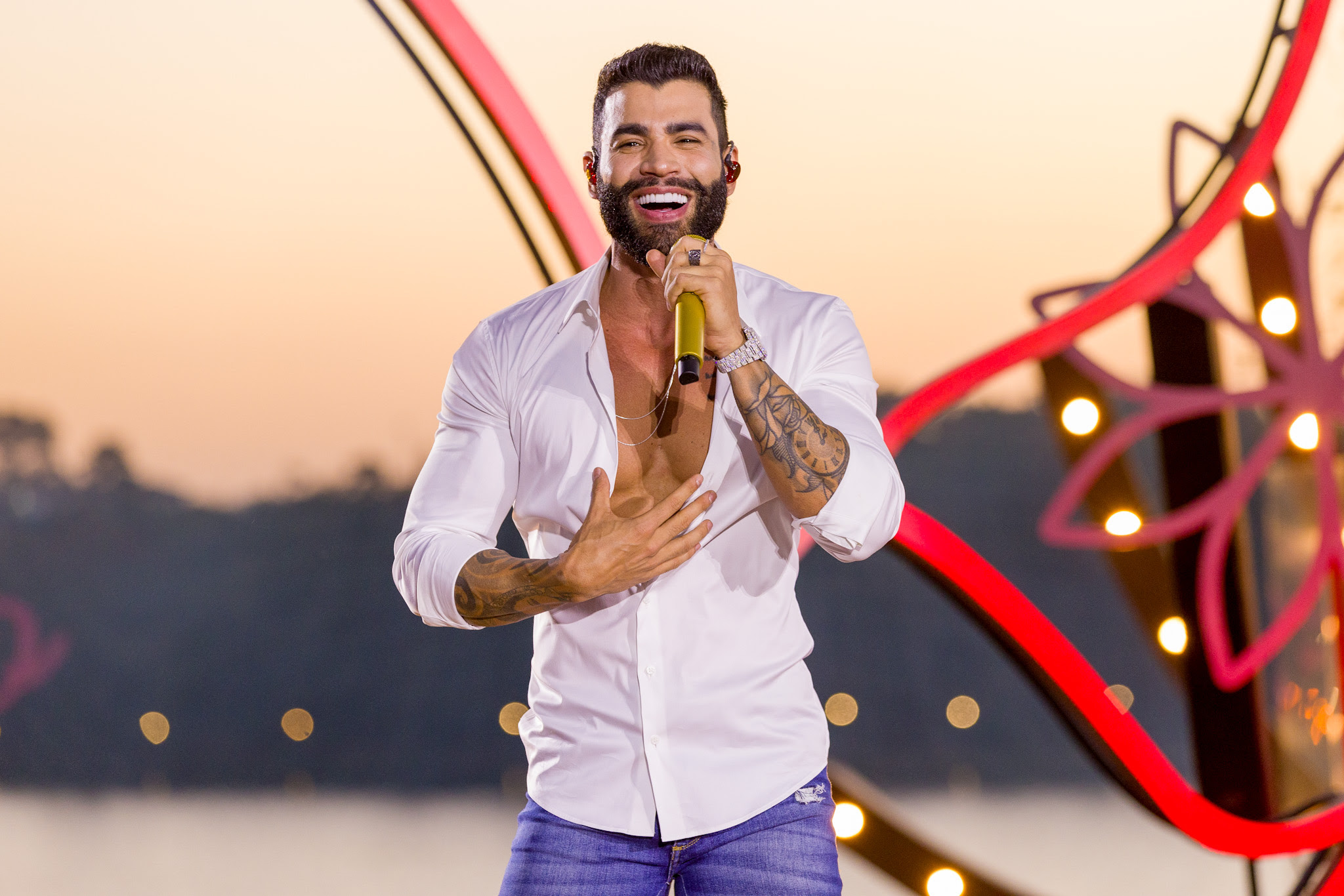 Gusttavo Lima grava DVD com participações especiais | Foto: Algusto Albuquerque