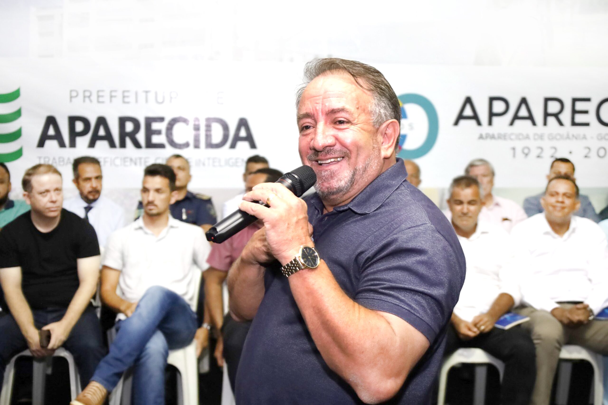 Com a nova reforma administrativa, Alcides perdeu um dos três secretários indicados | Foto: Prefeitura de Aparecida