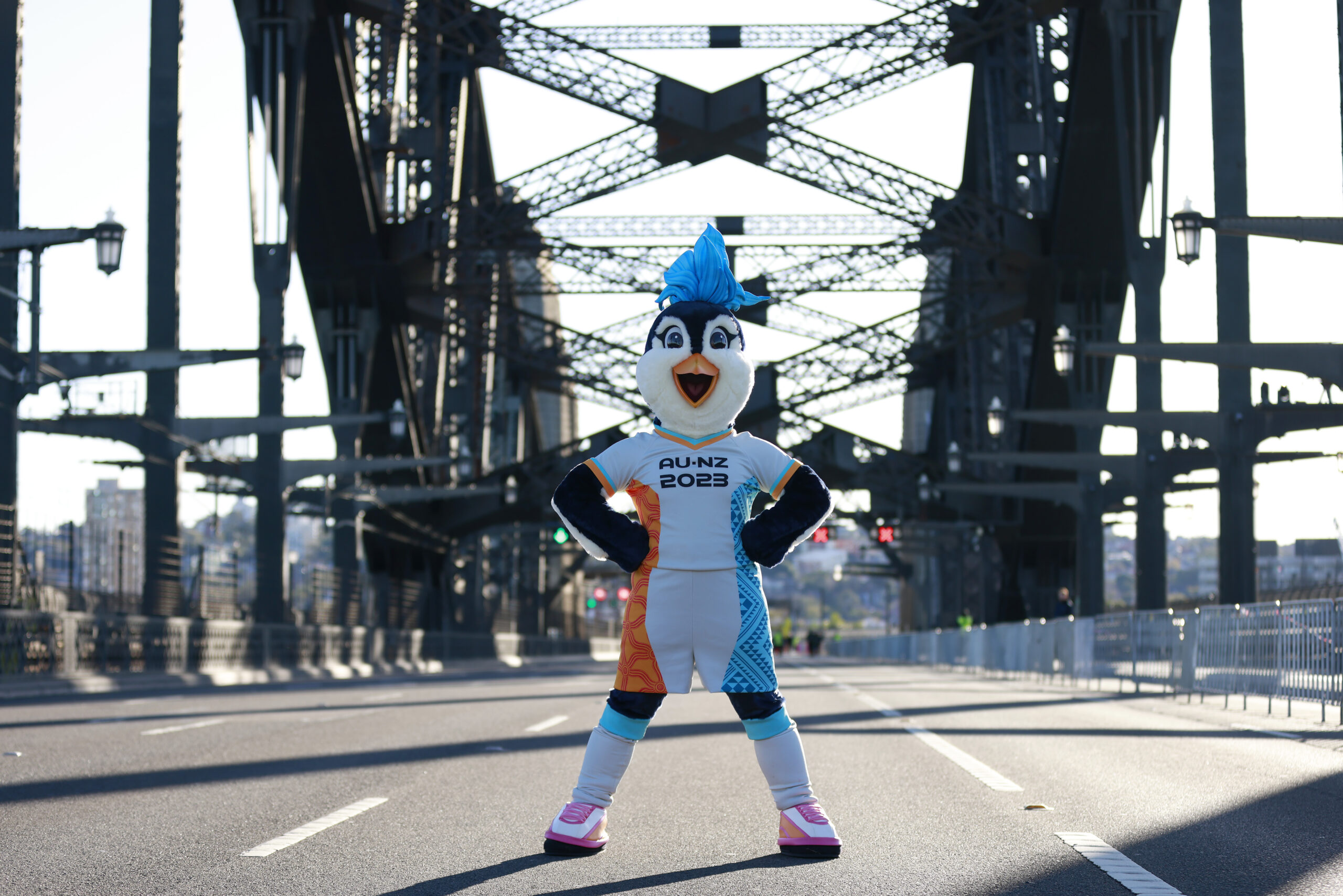 SYDNEY, AUSTRALIA - JUNE 25: Tazuni poses during the FIFA Women's World Cup 2023 Sydney Harbour Bridge Unity Celebration on June 25, 2023 in Sydney, Australia. (Photo by Hanna Lassen/FIFA via Getty Images)