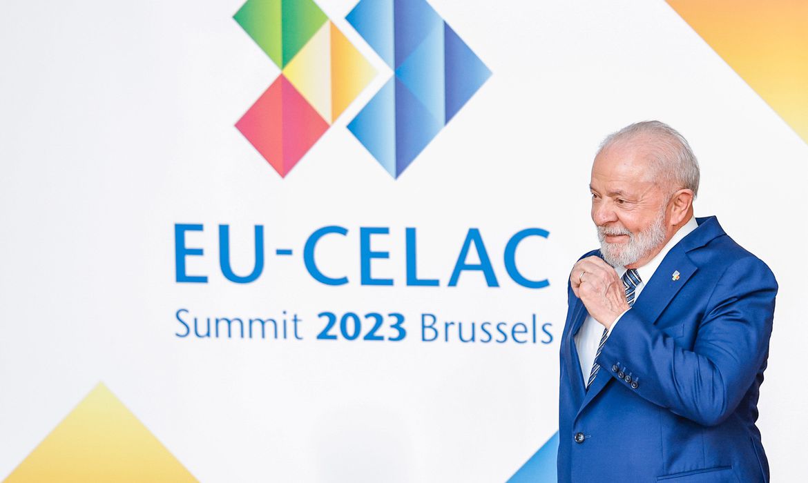 17.07.2023 - Presidente da República, Luiz Inácio Lula da Silva, durante sessão de abertura da III Cúpula CELAC-UE.
Edifício Europa – Bruxelas - Bélgica.

Foto: Ricardo Stuckert/PR
