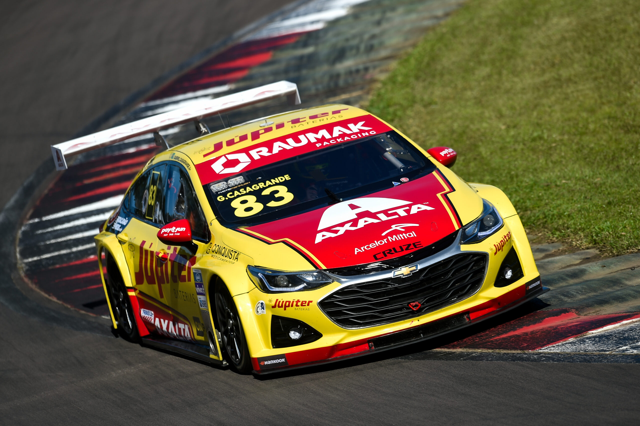 "Excelente equipamento", destacou Casagrande após liderar primeiro treino | Foto: Duda Bairros/Stock Car