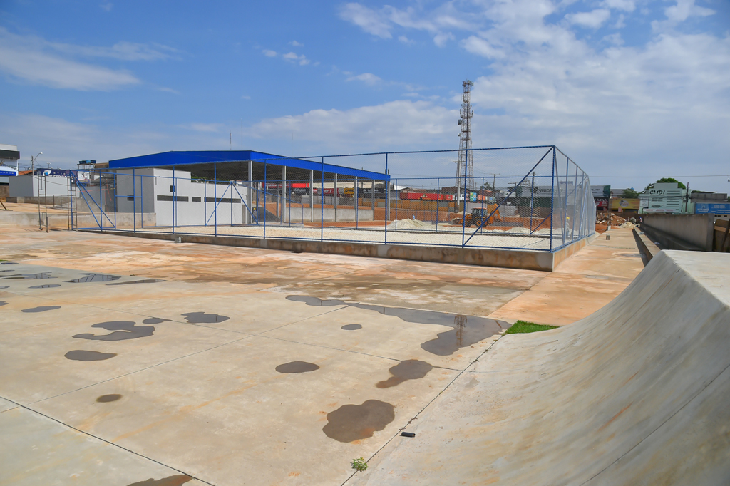 A praça irá servir a população como um amplo espaço de convivência, cultura e prática esportiva. |Foto: Rodrigo Estrela / Prefeitura de Aparecida