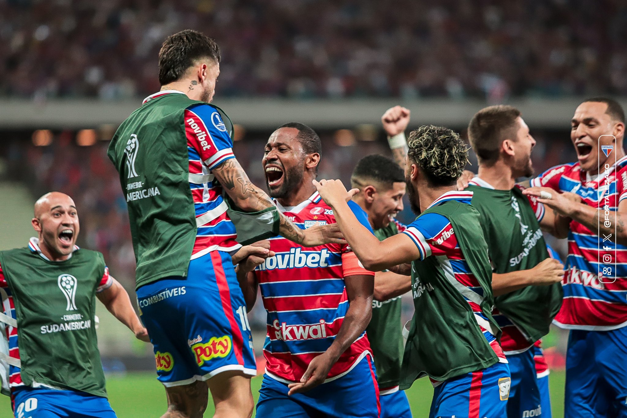 Fortaleza conquista vaga inédita na final da Sul-Americana. Foto: Mateus Lotif/FEC