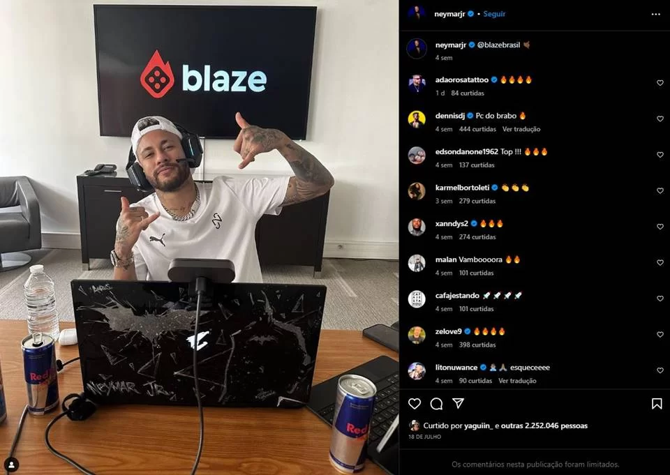 A divulgação de marcas como Blaze e jogos como o do tigrinho fica proibida | Foto: Reprodução