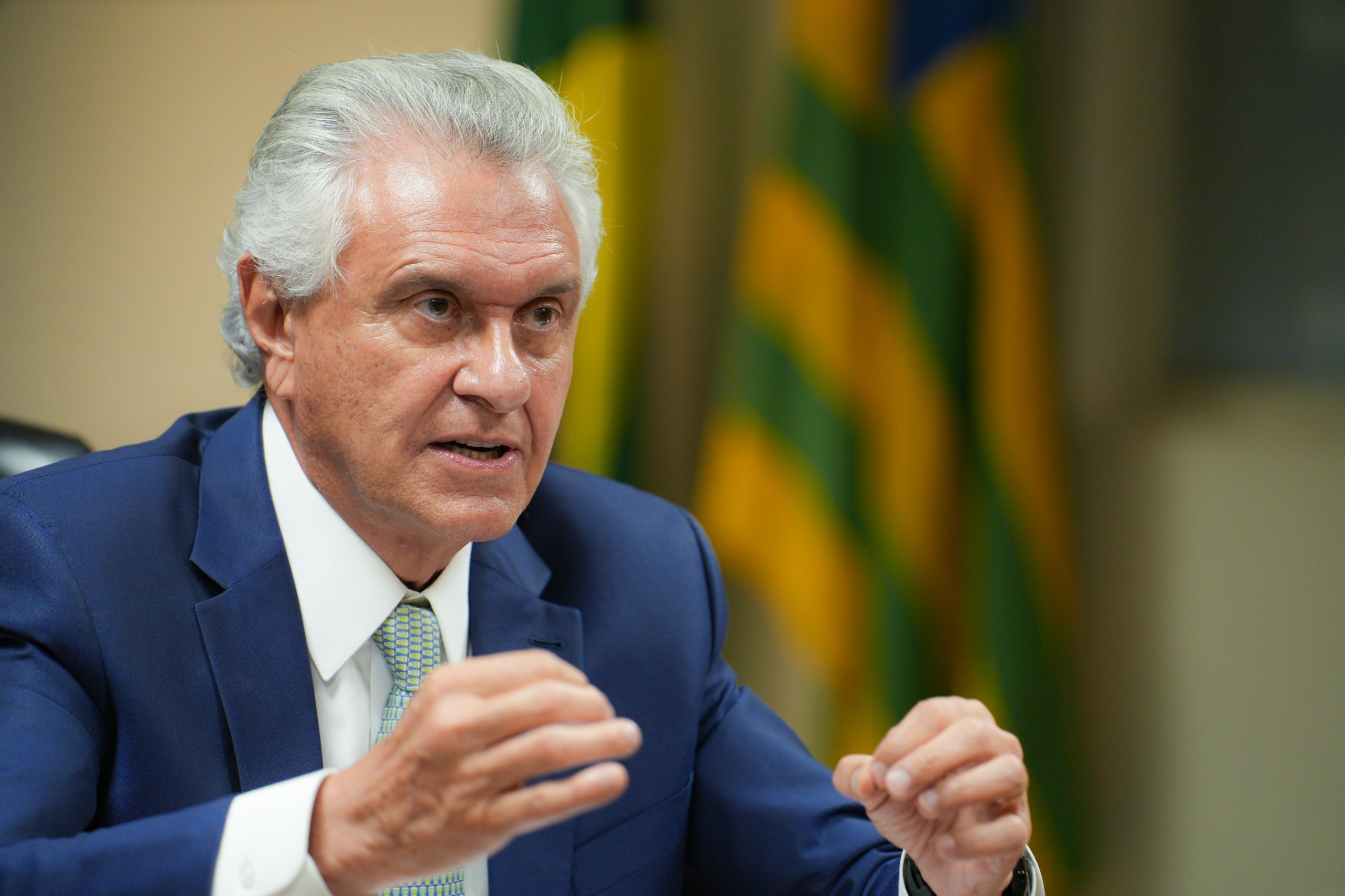 Em entrevista, governador critica câmeras em policiais e diz que União Brasil não deve abrir mão da cabeça de chapa em Goiânia | Foto: Divulgação/ Governo de Goiás