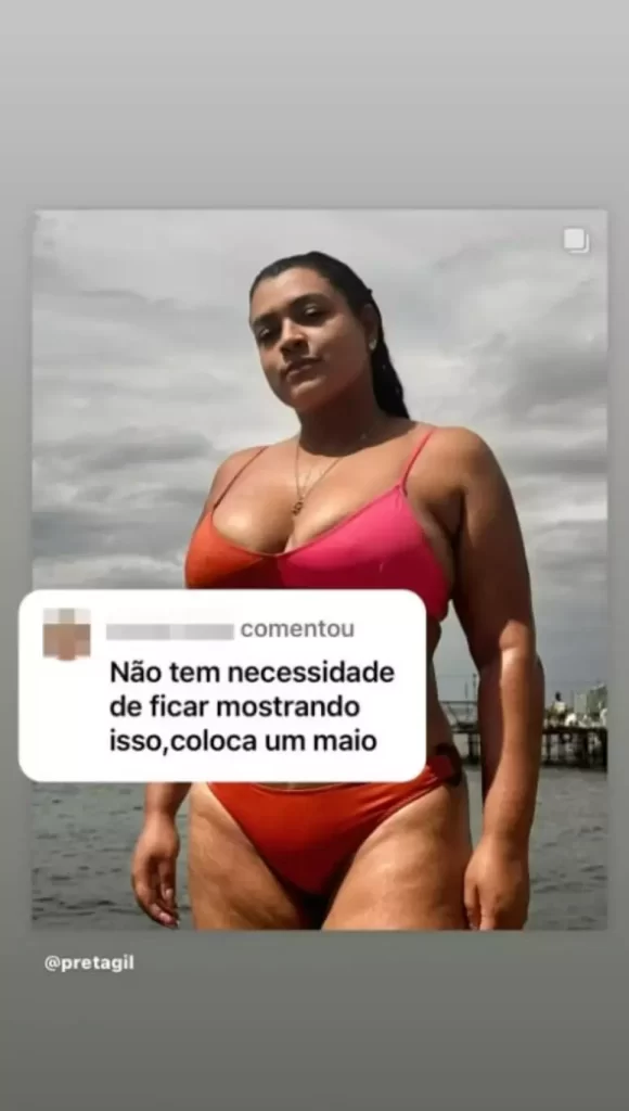 Preta Gil responde criticas ao mostrar cicatrizes na barriga