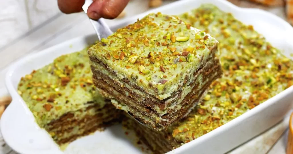 Pave de Pistache Uma Delicia Cremosa e Irresistivel
