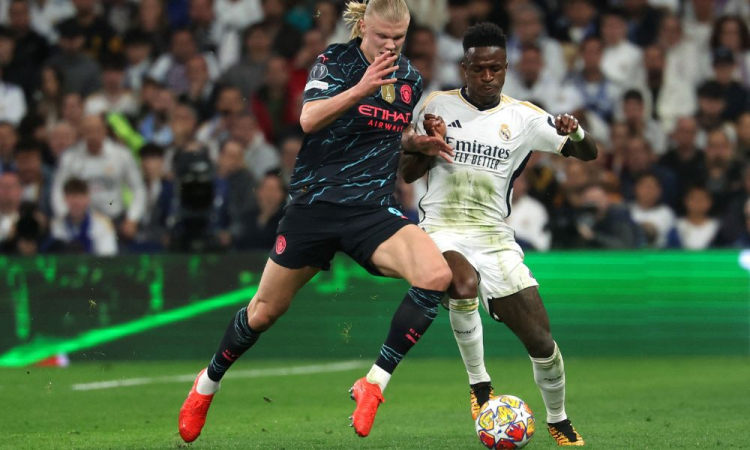 O Real Madrid e o Manchester City fizeram um jogão digno de final. (Foto: PIERRE-PHILIPPE MARCOU / AFP)