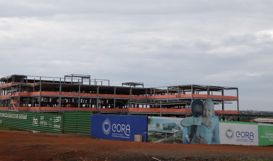 Obras do Complexo Oncológico de Referência do Estado de Goiás, em Goiânia, devem ter primeira etapa concluída no final de 2024 | Foto: Marco Monteiro