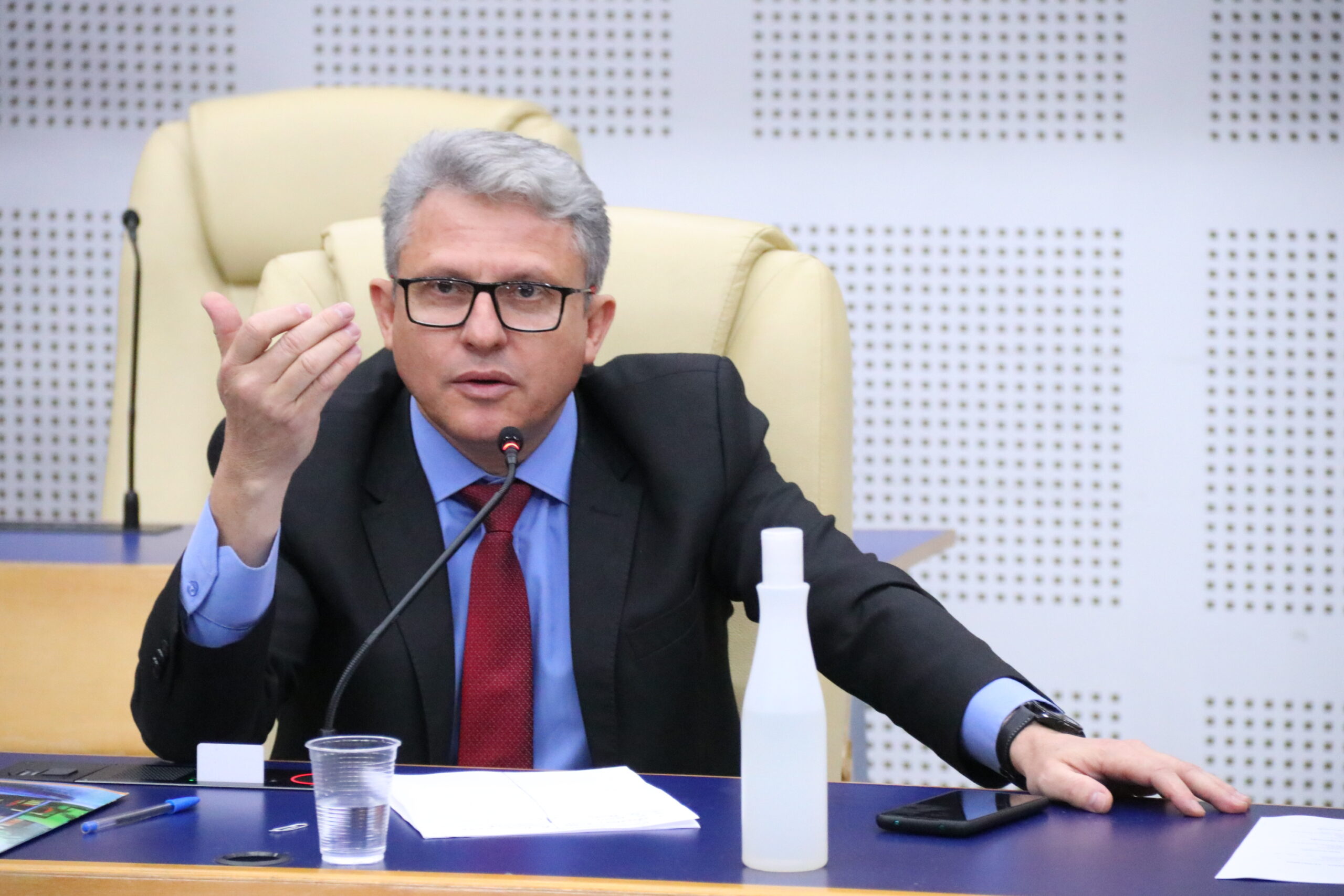 Vereador Isaías Ribeiro (Republicanos). Foto: Gustavo Mendes/Reprodução:Câmara Municipal de Goiânia